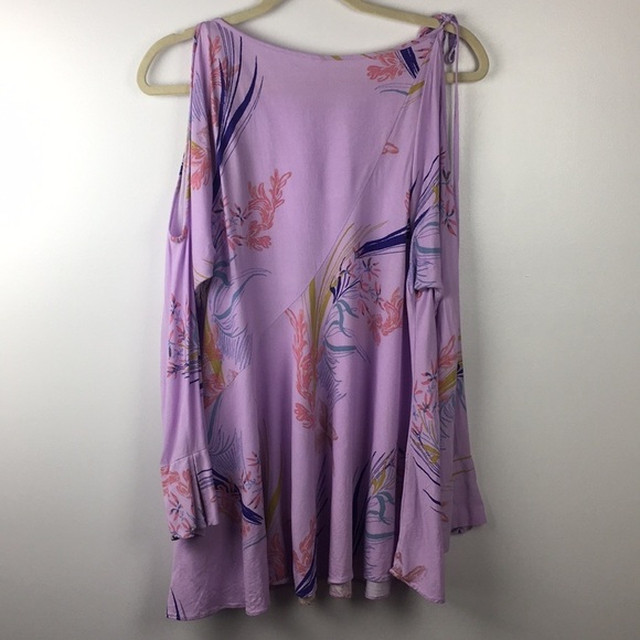 Free People Clear Skies Floral Tunic Top Boho S - Picture 5 of 7